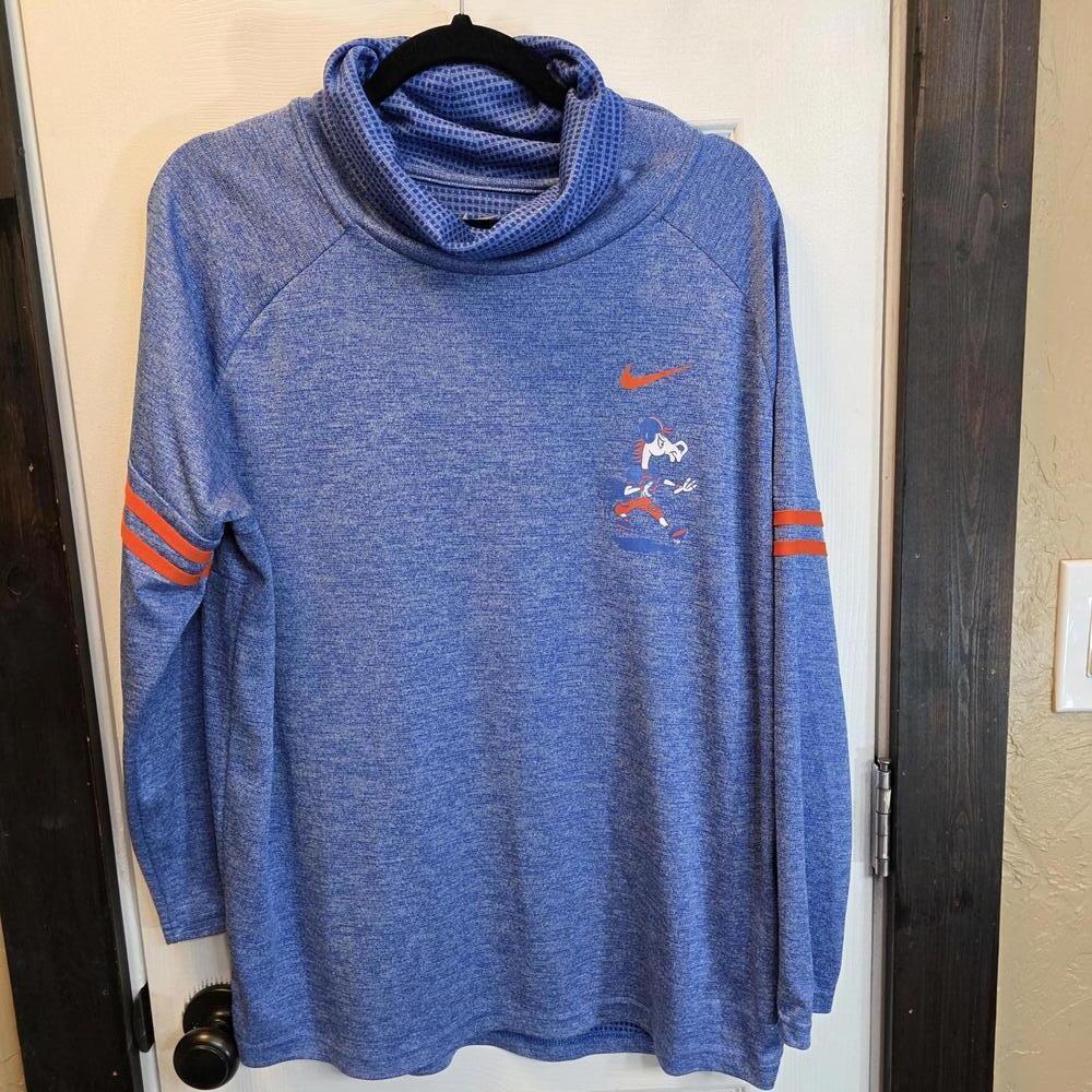 Nike Women's BSU Long Sleeve Mock Neck Activewear Shirt- XL